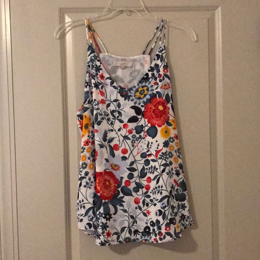 Loft floral tank top